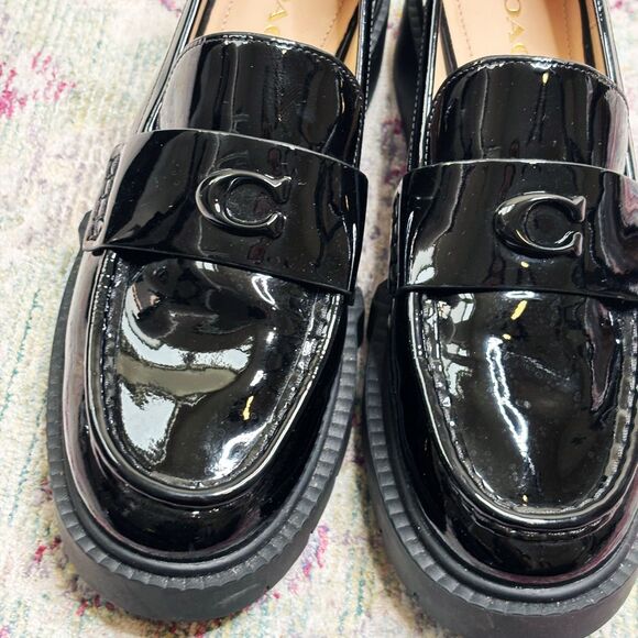 Coach Leah Patent Leather Loafers - Picture 4 of 8